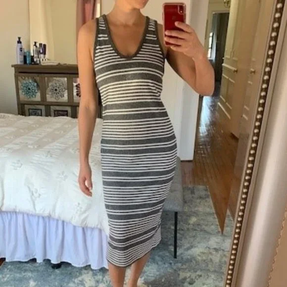 gap striped midi dress Heavyweight Oversized Maxi T-Shirt Dress